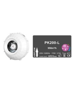 Extracteur Pk - Ø 200 Mm - 950m3/h - Cablé