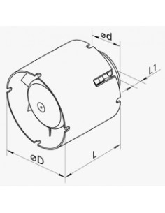 Extracteur De Gaine Ø 100mm - Vents Vko1 - 107 M³/h