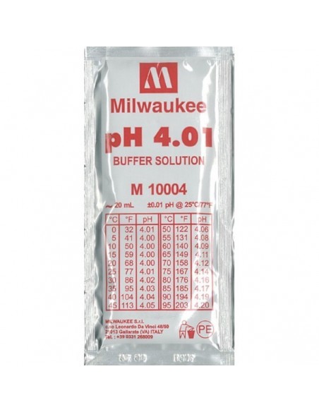 Solution Etalonnage Milwaukee - Ph 4.01- Sachet 20 Ml