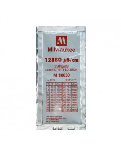 Solution Etalonnage Milwaukee - 12.880 µs/cm - Sachet 20 Ml