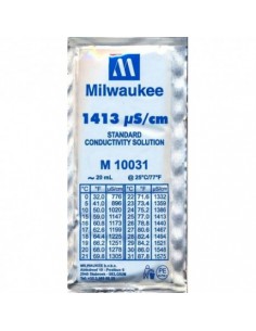 Solution Etalonnage Milwaukee - 1.413 µs/cm- Sachet 20 Ml