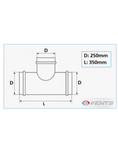 T Metal Ventilation - Ø 250mm