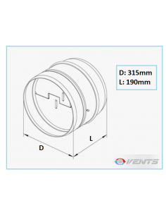 Clapet Anti Retour Diam 315mm