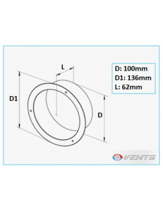 Flange Metal Ø 100 Mm