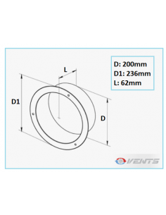 Flange Metal Ø 200 Mm