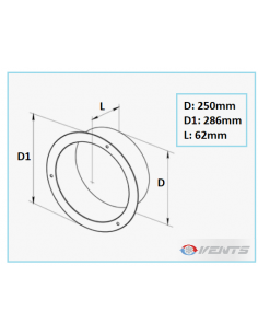 Flange Metal Ø 250 Mm