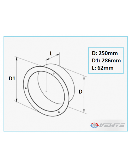 Flange Metal Ø 250 Mm