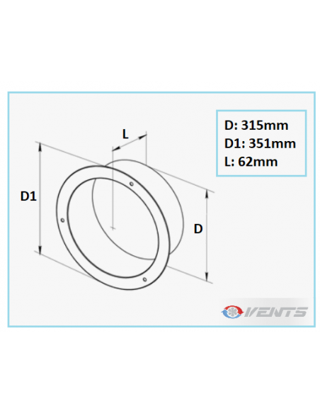 Flange Metal Ø 315 Mm