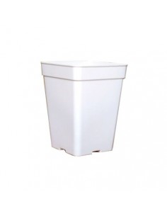 Pot Carre Blanc 23 X 23 X 27,5 Cm - 11 L (fond Drainant)