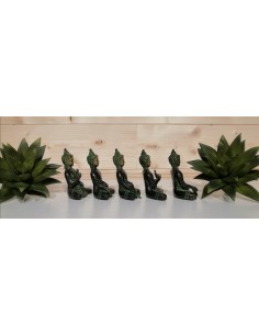 Lot 5 Statues Bouddha 7,5 Cm 1 Kg