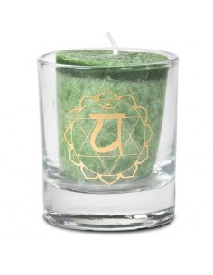 Bougie Parfumee 4°chakra Verte