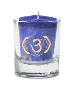 Bougie Parfumee 6°chakra Bleue Fonce Indigo