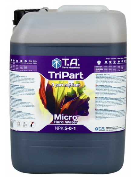 Tripart Micro Eau Dure 10 Litres - Terra Aquatica