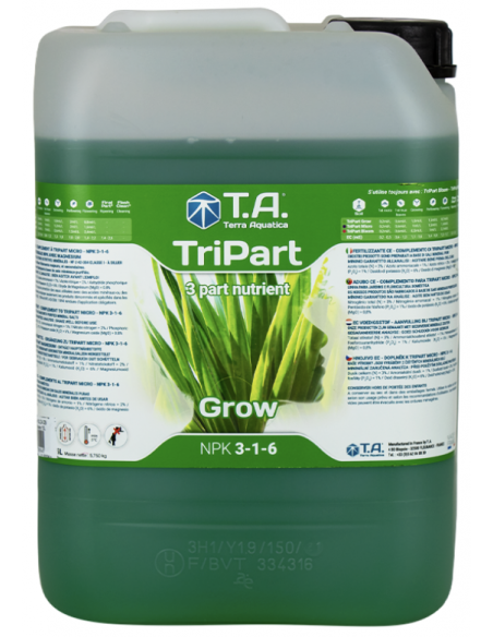 Tripart Grow 10 Litres - Terra Aquatica