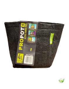 Pot Textile Propot Noir 4 L - 15x15x19cm