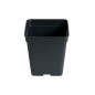 Pot Carre Noir 11 X11 X12 Cm (fond Drainant)