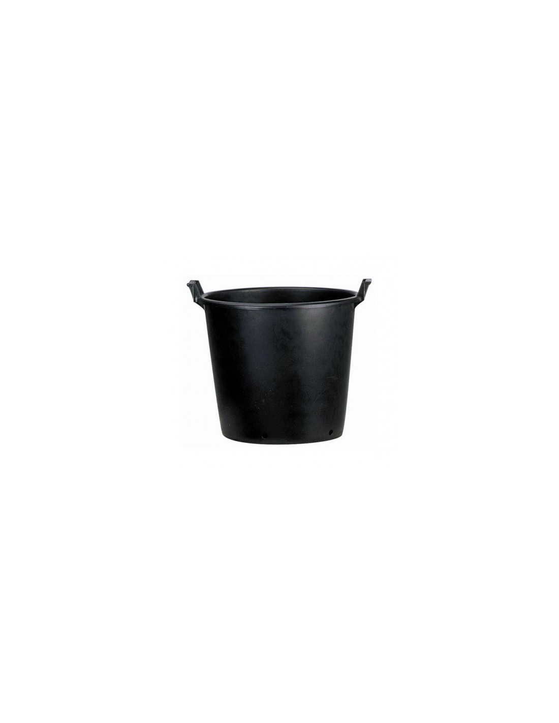 Pot rond plastique noir - Pots en plastique - Artiplantes