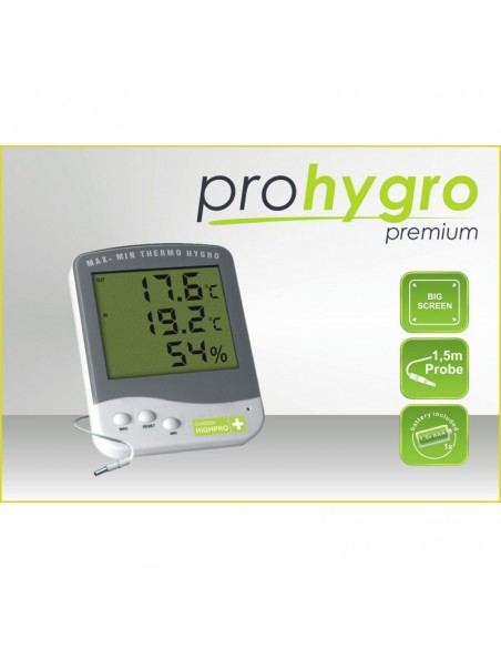 Thermo Hygro Digital - Premium - Avec Sonde T° 1,50 M